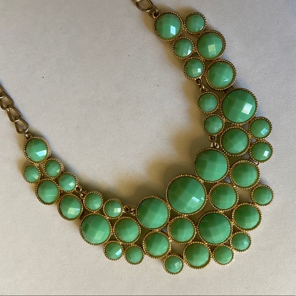 Teal Bib Statement Necklace | Francesca’s - Picture 5 of 7